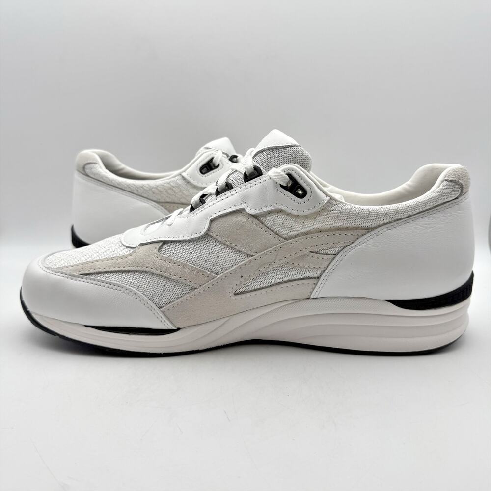 SAS Mens Journey Mesh Walking Sneakers US 14.5 Wide EU 47.5 White Suede NWOB - Picture 7 of 12